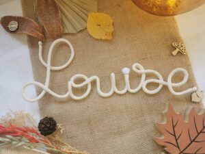 Prénoms en tricotin